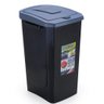 Lixeira com Tampa Ecofácil 15 Litros Preta e Azul - 3