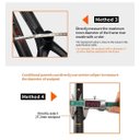 Ver mais imagens de Braçadeira Selim Alumínio Preto 31.8mm 27.2/28.6mm 12g