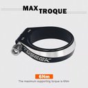 Ver imagem 4 de Braçadeira Selim Alumínio Preto 31.8mm 27.2/28.6mm 12g