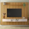 Painel Ripado You Illusion 2.7 Cinamomo/Off White para TV até 75” - HB Móveis - 2
