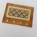 Ver imagem 2 de Porta Chaves Madeira 4 Pinos 25cm x 18cm