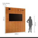 Ver imagem 4 de Painel para TV Lyon 227 cm 250 cm de Altura sem LED Naturalle Mavaular