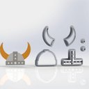 Ver imagem 1 de Cortador Chapéu Viking Modular Tamanho 5cm