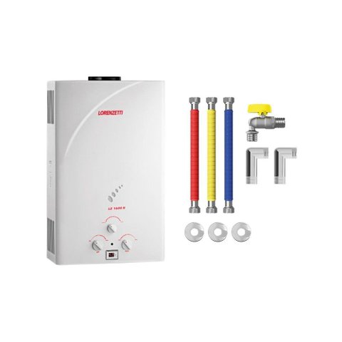 Aquecedor de Água a Gás Lz 1600n Lorenzetti + Kit Instalação