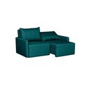 Ver imagem 3 de Sofá Cama Dubai Retratil e Reclinavel 3 Lugares Sofatec Verde