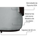 Ver imagem 6 de Poltrona Decorativa Redonda Bia Composê Veludo com Corino Cor:prata