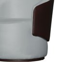 Ver imagem 4 de Poltrona Decorativa Redonda Bia Composê Veludo com Corino Cor:prata