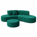 Ver imagem 4 de Sofá Estopar Virginia 2 Metros com Puff Bouclé para Sala