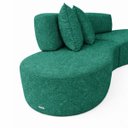 Ver imagem 3 de Sofá Estopar Virginia 2 Metros com Puff Bouclé para Sala