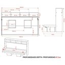 Ver imagem 7 de Cama Dobrável Articulada Multifuncional Cm8020 Amêndoa - Tecno Mobili