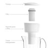 Jarra Purificadora de Água Clear Fresh Branco - ou - 5