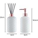 Ver imagem 1 de Kits Saboneteira e Difusor Vidro 18cm Branca Uz