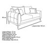 Sofá Living 2 Lugares Bouclê Bege 1.60m Pés em Madeira Bz Home Decor - 8