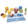 Blocos De Montar Madeira Infantil Cidade Com Carrinho Newart - 3