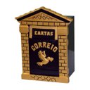 Ver imagem 1 de Caixa de Correio para Cartas Cristal Ouro Detras 15x23x30cm