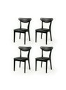 Ver imagem 1 de Kit 4 Cadeira de Jantar Madeira Maciça Floripa Estofada Premium Ergonomica Confortável Di Franco