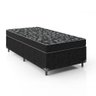 Cama Box Solteiro + Colchão Espuma D20 Cor:suede Preto - 1
