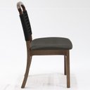 Ver imagem 5 de Cadeira Decorativa Vinil Corda Nautica Preto Pes Madeira Pinhao Nacc