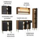 Ver imagem 5 de Armário de Cozinha Completa 201cm Rustic/Preto Emilly Sky Madesa 04