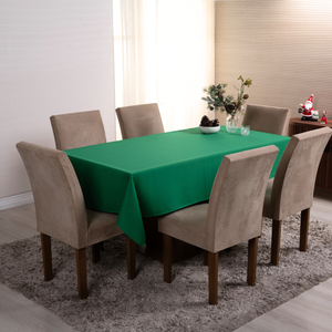 Toalha de Mesa Basic 2,00m 6 Lugares Oxford Natal Verde