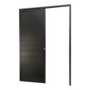 Ver imagem 1 de Porta de Correr Suspensa Lambril Dir L.25 Preta 210x80 Brimak