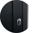 Ver imagem 5 de Porta de Correr Suspensa Lambril Dir L.25 Preta 210x80 Brimak