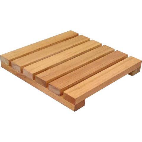 Deck de Madeira Modular 30x30 Cm Réguas 4 Cm com Pintura Neonx:verniz Natural Uv