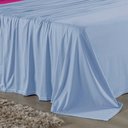 Ver imagem 3 de Jogo de Cama Casal Viúva Nobre 4 Peças Malha 100% Algodão - Azul-bebê / Pink