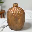 Ver imagem 2 de Vaso Decorativo em Madeira 32,5cm Marrom Espressione