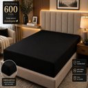 Ver imagem 2 de Jogo de Cama Quality Queen 2 Peças Micropercal 600 Fios Preto Casa Show Enxovais