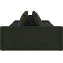 Ver imagem 2 de Sofá Ilha Modular para Sala 252cm com Puff Dublin K01 Veludo Verde e Sintético Preto - Lyam Decor
