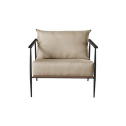 Poltrona em Linho 70cm com Estrutura de Metal Ferco - 2