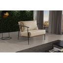 Ver imagem 1 de Poltrona em Linho 70cm com Estrutura de Metal Ferco