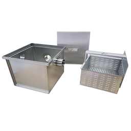 Caixa de Gordura Aço Inox 400x400x300mm - 4