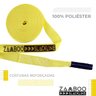 Slackline Zamboo Kit Actionline 20m X 50mm Amarelo com Catraca Reforçada, Backup e Protetores Suport - 2