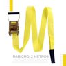 Slackline Zamboo Kit Actionline 20m X 50mm Amarelo com Catraca Reforçada, Backup e Protetores Suport - 4