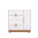 Ver imagem 1 de Cômoda Ilha Bela 4 Gavetas 1 Porta Branco Camarim Gaveteiro para Quarto