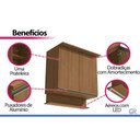 Ver imagem 5 de Armário Aéreo Modulado 2 Portas 90cm Liga Canela Kappesberg