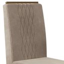 Ver imagem 7 de Mesa de Jantar Aura 120x90 Carvalho Europeu/creme e 4 Cadeiras Elen Veludo Kraft Dj Móveis Aura e El