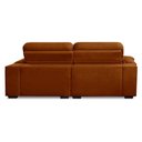 Ver imagem 5 de Sofa Retratil Reclinavel 2 Lugares 2,50m Crystal Veludo Laranjado Lansofbr