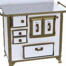 Fogao a Lenha N 1 Renaissance Chapa de Aluminio Branco Sd - 3