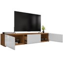 Ver imagem 5 de Rack Bancada para Tv 60 Pol 180cm 11082 Cedro Branco Dcasa