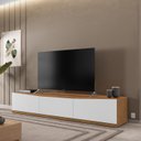 Ver imagem 7 de Rack Bancada para Tv 60 Pol 180cm 11082 Cedro Branco Dcasa