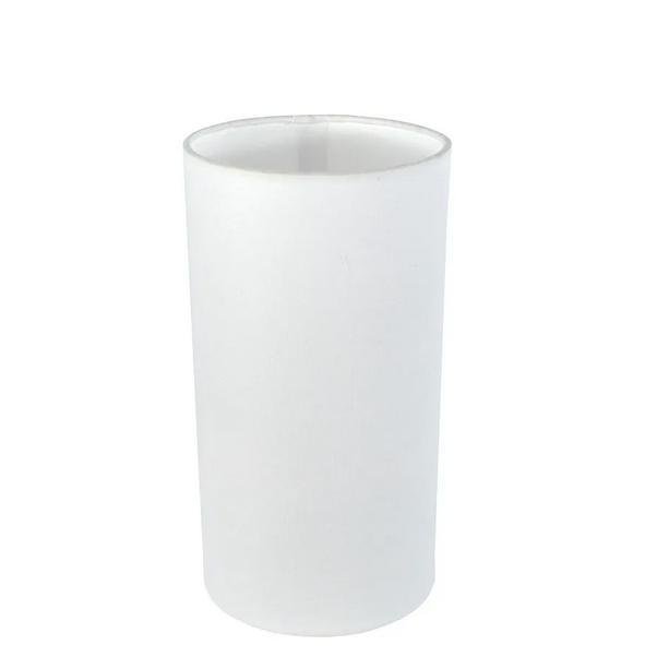 Cúpula Cilindrica para Abajur Encaixe 4 Cm Branca Ref 82 - 1
