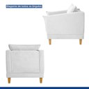 Ver imagem 6 de Poltrona para Sala de Estar Pés em Madeira Melina