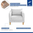 Ver mais imagens de Poltrona para Sala de Estar Pés em Madeira Melina