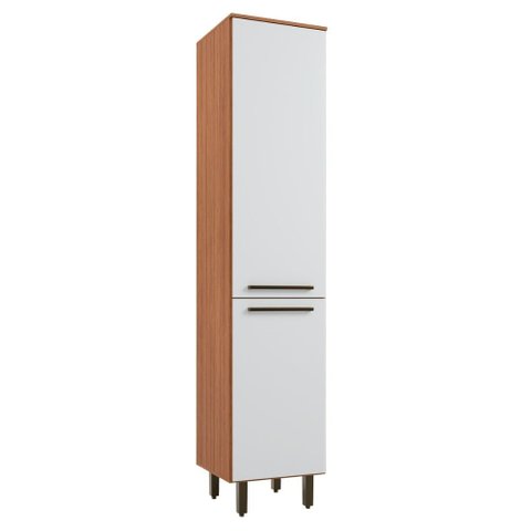 Armário de Cozinha Paneleiro 2 Portas Grécia Madeirado/off White