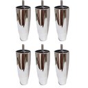 Ver imagem 1 de Kit para Cama Box com 6 Pés Cônico Metalizado Altura 12cm