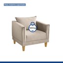 Ver imagem 7 de Poltrona para Sala de Estar Pés em Madeira Melina