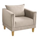 Ver imagem 2 de Poltrona para Sala de Estar Pés em Madeira Melina